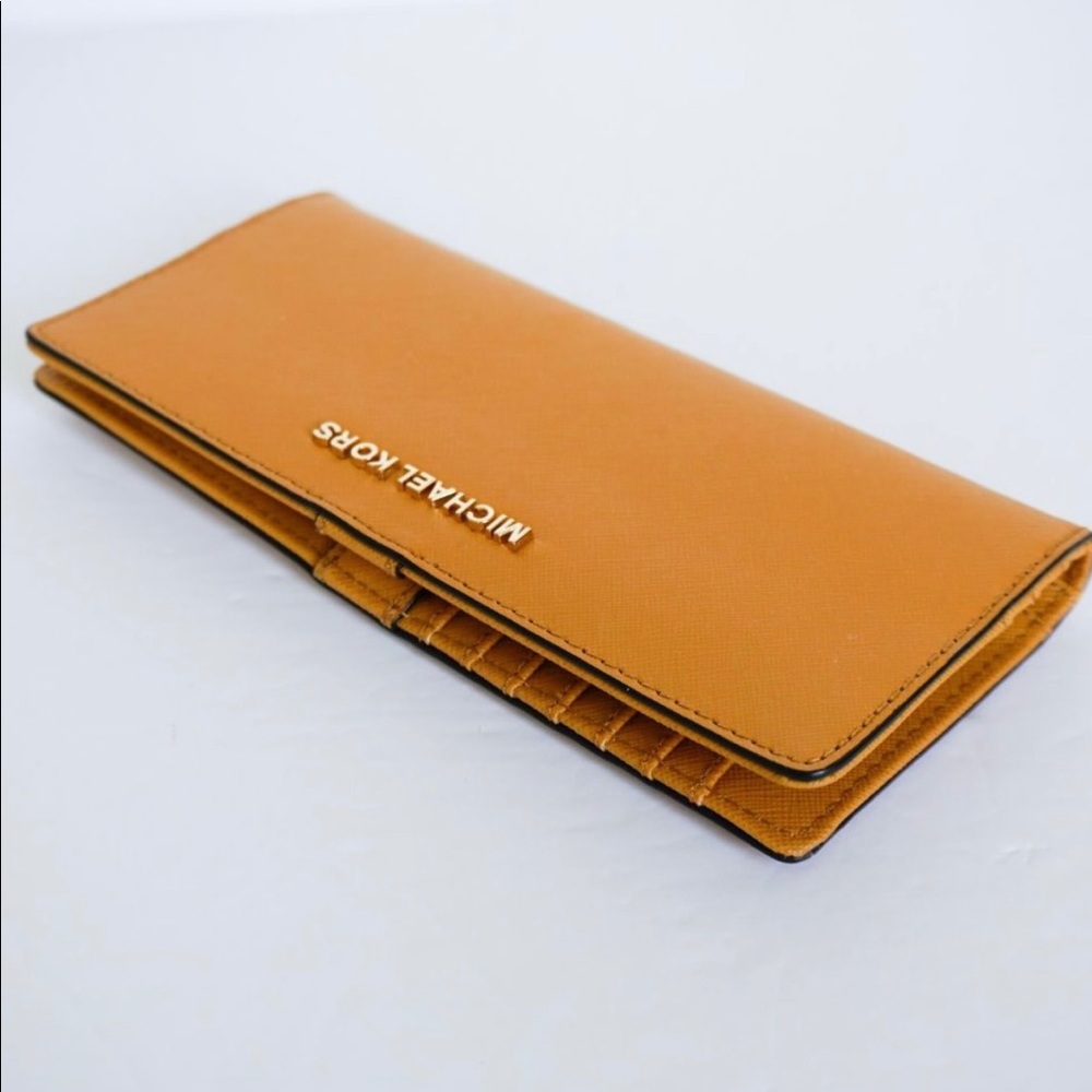 Michael Kors Jet Set Slim Bifold Wallet Marigold